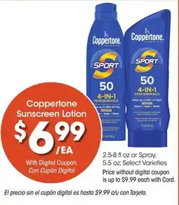 Ralphs Coppertone Sunscreen Lotion offer