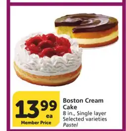 Albertsons Boston Cream Cake offer