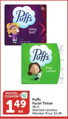 Albertsons Puffs Facial Tissue offer