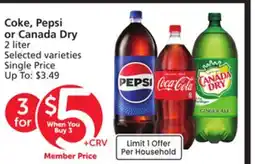 Albertsons Coke, Pepsi or Canada Dry offer