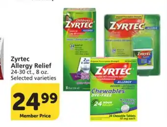 Albertsons Zyrtec Allergy Relief offer
