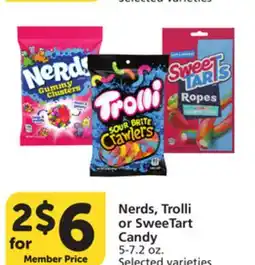 Albertsons Nerds, Trolli or SweeTart Candy offer