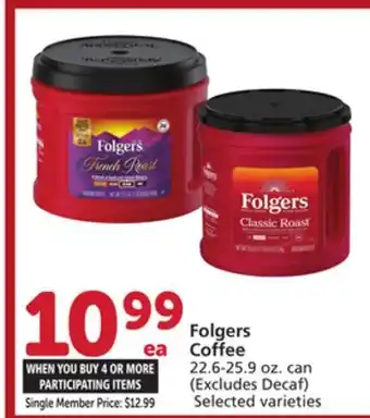 Albertsons Folgers Coffee offer