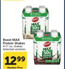 Albertsons Boost MAX Protein Shakes offer