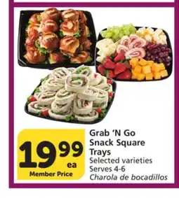 Albertsons Grab'N Go Snack Square Trays offer