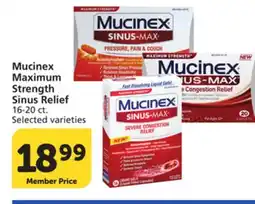 Albertsons Mucinex Maximum Strength Sinus Relief offer