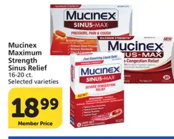 Albertsons Mucinex Maximum Strength Sinus Relief offer