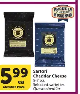 Albertsons Sartori Cheddar Cheese offer