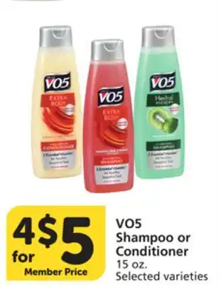 Albertsons VO5 Shampoo or Conditioner offer