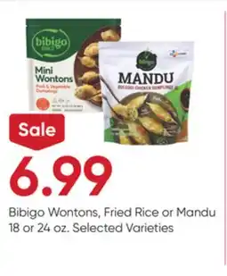 Stater Bros Bibigo Wontons, Fried Rice or Mandu offer