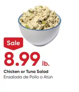 Stater Bros Chicken or Tuna Salad offer