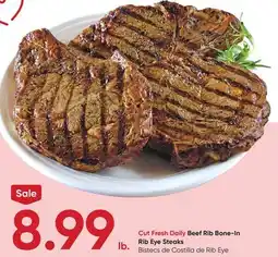 Stater Bros Beef Rib Bone-In Rib Eye Steaks offer