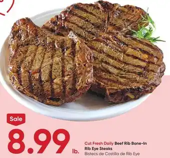 Stater Bros Beef Rib Bone-In Rib Eye Steaks offer