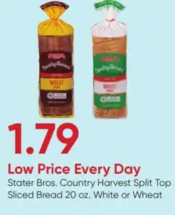 Stater Bros Stater Bros. Country Harvest Split Top Sliced Bread offer