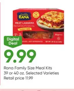 Stater Bros Rana Family Size Meal Kits offer