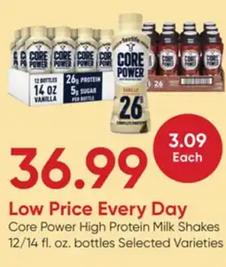 Stater Bros Core Power High Protein Milk Shakes offer