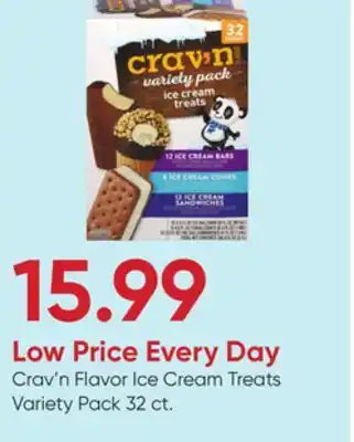 Stater Bros Crav'n Flavor Ice Cream Treats Variety Pack offer