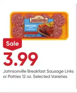 Stater Bros Johnsonville Breakfast Sausage Links or Patties offer