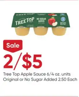 Stater Bros Tree Top Apple Sauce offer