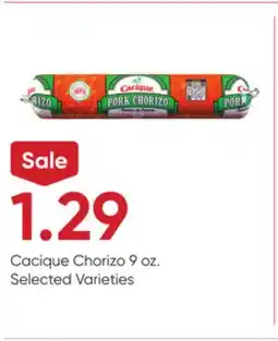 Stater Bros Cacique Chorizo offer