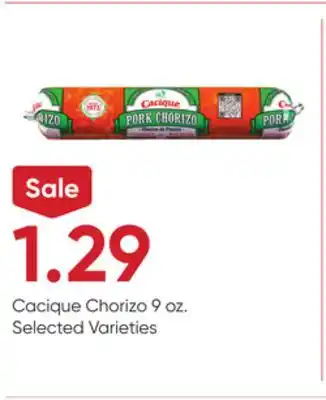 Stater Bros Cacique Chorizo offer