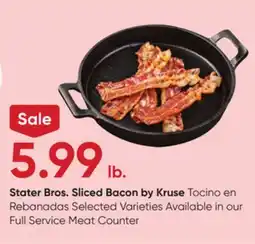 Stater Bros Stater Bros. Sliced Bacon by Kruse offer
