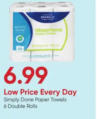 Stater Bros Simply Done Paper Towels offer