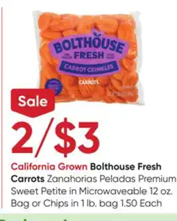 Stater Bros Bolthouse Fresh Carrots offer