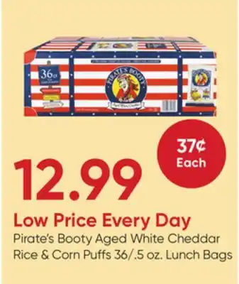 Stater Bros Pirate's Booty Aged White Cheddar Rice & Corn Puffs offer