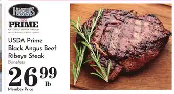 Pavilions USDA Prime Black Angus Beef Ribeye Steak offer