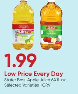 Stater Bros Stater Bros. Apple Juice offer