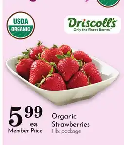 Pavilions Organic Strawberries offer