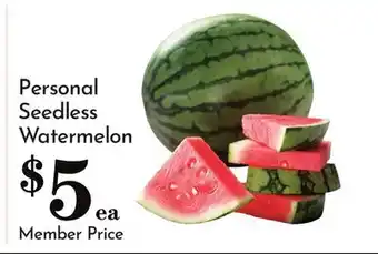 Pavilions Personal Seedless Watermelon offer