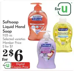 Pavilions Softsoap Liquid Hand Soap offer