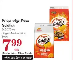 Pavilions Pepperidge Farm Goldfish offer