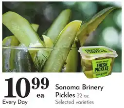 Pavilions Sonoma Brinery Pickles offer