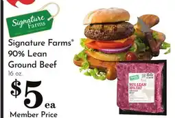 Pavilions Signature Farms 90% Lean Ground Beef offer