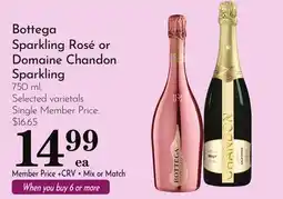 Pavilions Bottega Sparkling Rosé or Domaine Chandon Sparkling offer