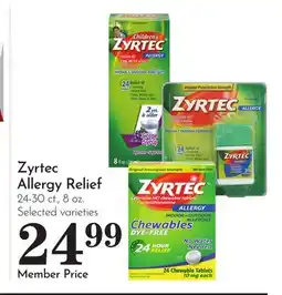 Pavilions Zyrtec Allergy Relief offer