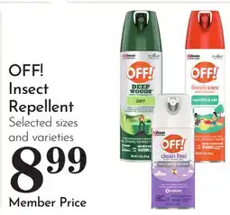 Pavilions OFF! Insect Repellent offer