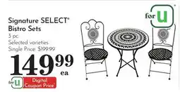 Pavilions Signature SELECT Bistro Sets offer