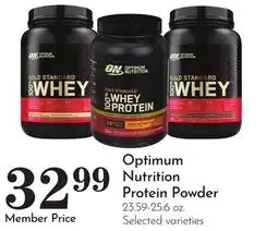 Pavilions Optimum Nutrition Protein Powder offer