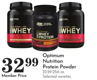 Pavilions Optimum Nutrition Protein Powder offer