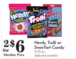 Pavilions Nerds, Trolli or SweeTart Candy offer