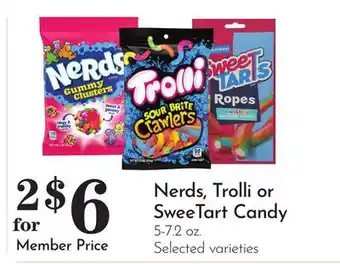 Pavilions Nerds, Trolli or SweeTart Candy offer