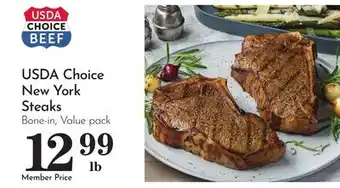 Pavilions USDA Choice New York Steaks offer