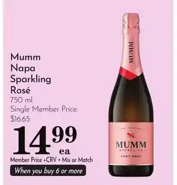 Pavilions Mumm Napa Sparkling Rosé offer