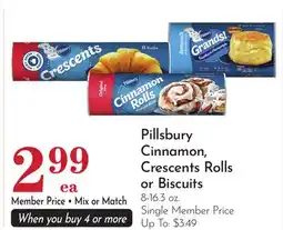 Pavilions Pillsbury Cinnamon, Crescents Rolls or Biscuits offer