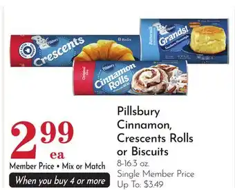 Pavilions Pillsbury Cinnamon, Crescents Rolls or Biscuits offer