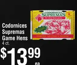 Smart & Final Codornices Supremas Game Hens offer